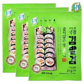 [퀴클리몰] 성경김 굽지않은 생김 김밥김 10매, 3개