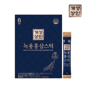 개성상인 녹용 홍삼스틱 + 쇼핑백, 100회분, 10ml, 1박스