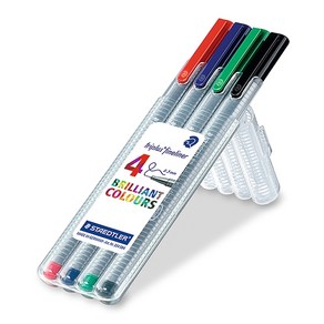 STAEDTLER 스테들러)삼각 화인라이너펜 4색세트(334SB4)