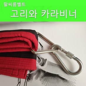 팔씨름벨트 팔씨름훈련기구 태권도 도복끈 도복띠 헬스기구, 280cm빨강검정세트, 1개