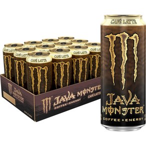 Monster Energy Java 버라이어티 팩 자바 몬스터 Mean Bean Loca Moca 솔티드 캐러멜 커피 에너지 드링크 425.2g15온스 12팩 21721