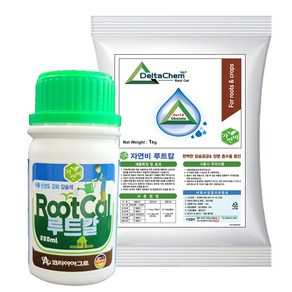 코리아아그로 루트칼1kg + 루트칼200ml 세트 관주 엽면시비 전용 칼슘 비료 텃밭 주말농장 전용, 1세트