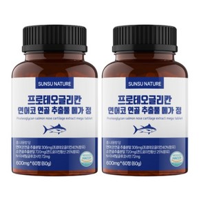 순수네이처 프로테오글리칸 연어코연골추출물 600g, 2개, 60정