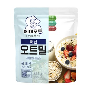 [두보식품] 헤이오트 국산 오트밀 600g x 2개