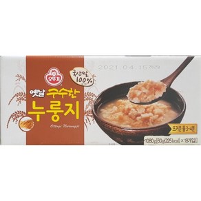 오뚜기 옛날 구수한 끓여먹는 누룽지, 60g, 36개