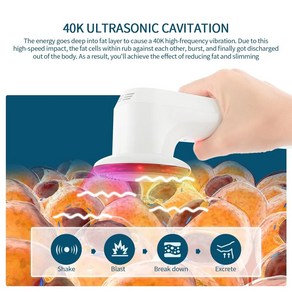 EMS운동 복근운동 미니 바디 슬리밍 마사지기 캐비테이션 초음파 체중 감소 LED 광자, 2.220V (불트) 220240V - 40K, 1개