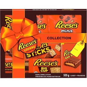 Reese's Loves 기프트 박스 다양한 초콜릿 땅콩 버터 바  선물용 다양한 초콜릿 친구를 위한 초콜릿 선물 가족을 위한 초콜릿 선물, 1개, 535g