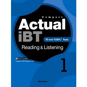 COMPACTActual IBT Reading Listening 1:10 Mini TOEFL Tests, DARAKWON, Compact Actual iBT 시리즈