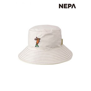 네파 는 자유시간 NEPA X FREETIME 리버시블 버킷햇 7IG7427, CREAM_104/060, 1개