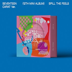 [CARAT Ve.] [멤버선택] 세븐틴 미니 12집 SPILL THE FEELS / 하드커버바인더+북클릿1세트+가사지+포토카드4종+아웃박스 / SEVENTEEN, 디에잇