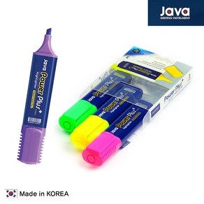 java 자바 파워플러스 형광펜 3색 세트