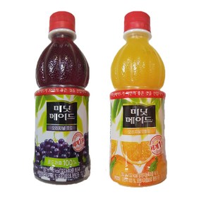 코카콜라 미닛메이드 오렌지 350ml*12입+코카콜라 미닛메이드 포도 350ml*12입, 12개, 350ml