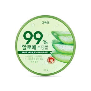 99% 알로에베라 수딩젤 2EA3WB 수분공급 피부진정, 300g, 2개