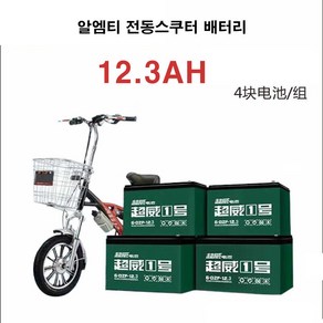 알엠티 전동스쿠터 납산배터리 48v12ah 48v20ah 60v20ah 48v32ah 60v32ah, 1세트, 48V12AH(12V12AH*4)