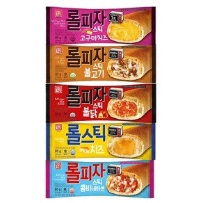 한성 롤피자 스틱 80g 5종 각3개 콤비 불고기 치즈 고구마치즈 불닭 냉동 한입피자 간식, 15개