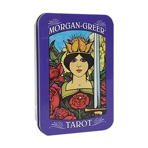 [인터타로] 틴케이스 모건그리어 타로카드 Morgan-Greer Tarot Tin [한글해설서+주머니증정] 직수입정품