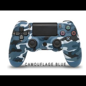 PS4 무선 게임패드용 블루투스 컨트롤러 소니 로고 포함 박스 없음, 1개, 7) Camo Blue logo