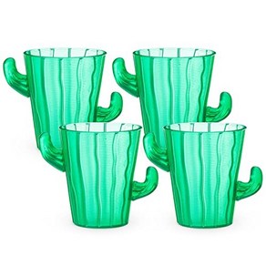 Tue Zoo Cactus Tequila Shot Glasses - Novelty Suc 진정한 동물원 선인장 데킬라 샷 글래스 - 참신한 다육 파티 재미 있고 귀여운 샷 글래스, 1개