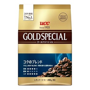 UCC 골드 스페셜 감칠맛의 블렌드 1680g(280g×6개) 레귤러 커피 (분)【갈이콩】【아이스 커피】【로스팅】, 6개, 280g