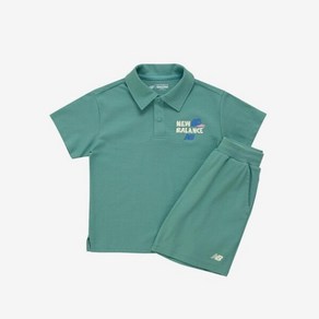 [뉴발란스(온라인)] 뉴발란스키즈트레이닝세트 NQJ NK9YE2504U-40 Baseball_카라 티셔츠 셋업