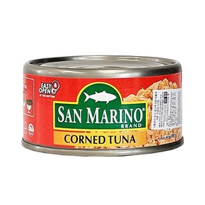 필리핀 SANMARINO 콘드 튜나 캔 180g / CORNED TUNA 산마리노 참치통조림, 1개