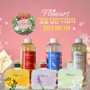 [KT알파쇼핑]플로너스 꽃을 담은 디퓨저 기본 윈터에디션(2 100ml), 1개, 200ml