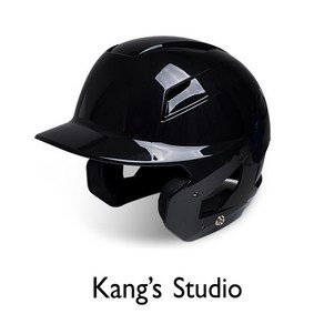 강스 유소년 타자헬멧 양귀 블랙 검투사 장착가능 KANG`S STUDIO 야구 헬멧