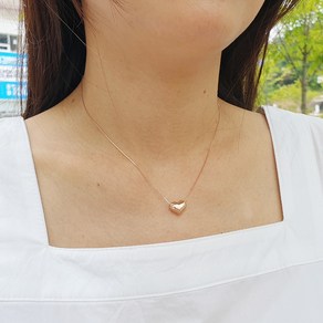 뷰리타스 알러지 프리 은 92.5% 하트 목걸이 Beauitas silve heat necklace