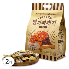 명가꽈배기 흑당, 2개, 500g