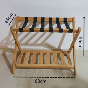 호텔 캐리어랙 대나무 러기지렉 가방 접이식 가방 거치대 신발 선반 수하물 리조트 H 커피색 5개, 로그, 1개