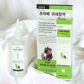 귓속 냄새제거 염증예방 반려동물 귀세정제 애견건강 반려견귀관리 강아지눈귀관리 강아지귀관리용품, 1개