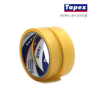 테이팩스 OPP테이프 투명 24mm x 25M(2입) 50롤 1BOX, 100개