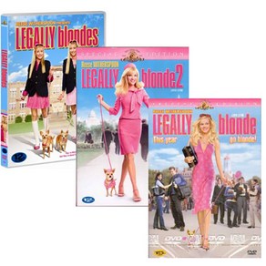 DVD3종 (폭스할인) 금발이너무해 123 (Legally Blonde)-리즈위더스푼. 루크윌슨