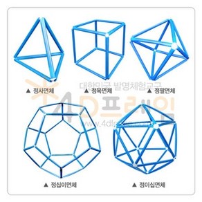 4D프레임 정다면체 세트