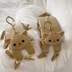 [바이프링]고양이 빨래집게 건조대 양말 속옷 빨래걸이 건조대 양말건조대 인테리어소품 집들이선물 고양이, 고양이빨래집게, 1개