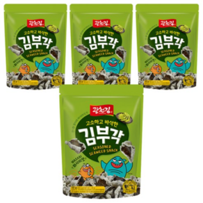 광천김 고소하고 바삭한 김부각 와사비맛, 50g, 4개