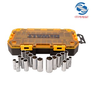 DEWALT 디월트정품 3/8인치 Dive 핸드 육각 복스알 드라이버 롱소켓 세트 DWMT73812 (20pcs), 1개