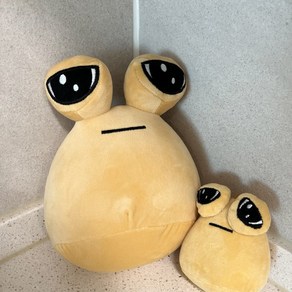 UB toy 집없어 슬픈 달팽이 인형 선물 슬픈눈 외계인 애착 귀여운 달팽이, 22cm 포우, 1개, 베이지, 22cm