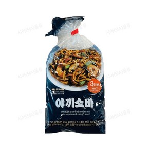 노브랜드 야끼소바 1봉 (면 150g x 3개 스프 20g x 3개), 510g, 1개