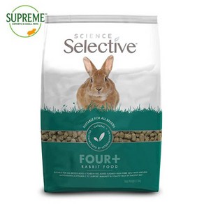 셀렉티브 래빗 4살이상 푸드 2kg/노령토끼/고급사료, 1개, 2kg