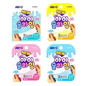 아모스 아이 슬라임 70g 완구 노랑, 5개