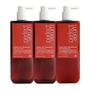 미쟝센 퍼펙트 슈퍼리치 세럼 샴푸 680ml x2 + 컨디셔너, 2개