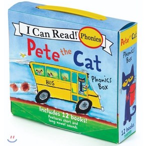 Pete the Cat Phonics Box:Includes 12 Mini-Books Featuring Short and Long Vowel Sounds