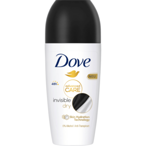 도브 Dove 데오드란트 롤온 어드밴스드 케어 Invisible Dy 50ml, 1개