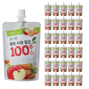 풀무원 풀스키친 우리 사과 당근 100주스, 100ml, 40개