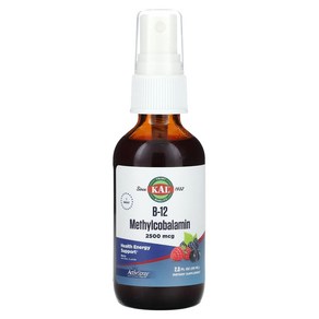 KAL B-12 메틸코발라민 베리 2 500mcg 59ml(2fl oz), 1개, 59ml