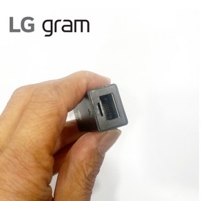 LG전자 노트북 전용 USB C타입 to LAN 젠더 케이블 기가비트 블랙 벌크