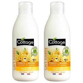 Cottage 프랑스 코티지 하이드레이트 너리싱 바디로션 200ml X 2개 바닐라