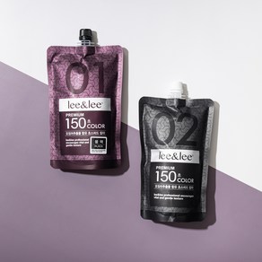 리앤리 프리미엄 150초 칼라크림 1제 2제 각 500g/초스피드칼라크림, 브라운(자연갈색), 1개