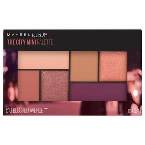 Maybelline New Yok The City 미니 아이섀도우 팔레트 메이크업 블러시드 애비뉴 4g(0.14온스), Maybelline New Yok The City 미, 1개